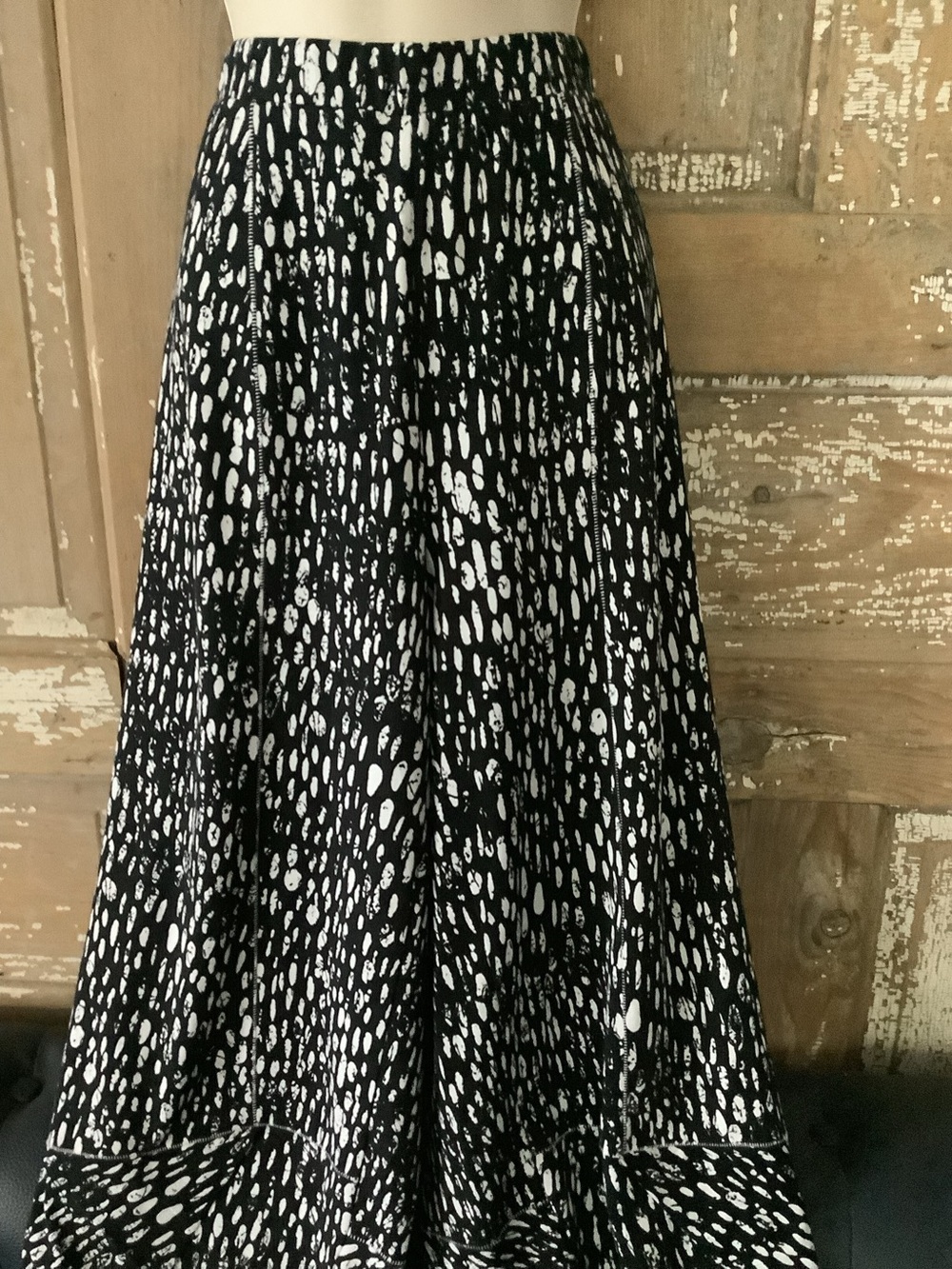 LIV by Habitat Pants Wide Ballon Leg Stretch Medium Black White - Picture 7 of 10
